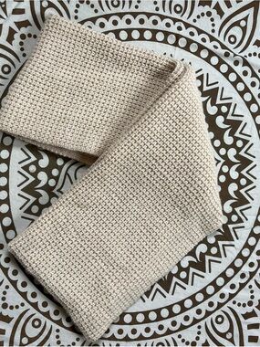 Oeuf Cream Knit Scarf
